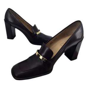 Vintage Gucci Heeled Loafers 6B